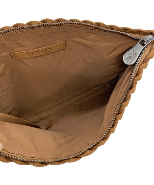 NAGHEDI（ナゲディ）NAGHEDI (ナゲディ) St. Barths Medium Tote Fray イントレチャート トート ブラウンの古着・服飾アイテム