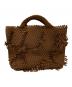 NAGHEDI（ナゲディ）の古着「St. Barths Medium Tote Fray イントレチャート トート」｜ブラウン