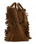 NAGHEDI (ナゲディ) St. Barths Medium Tote Fray イントレチャート トート ブラウン：55000円