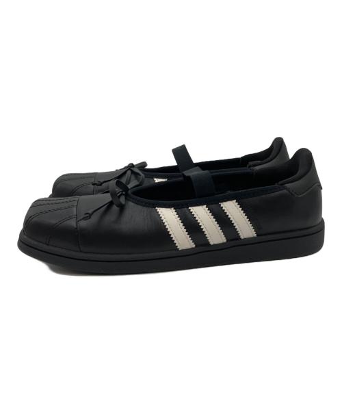 adidas（アディダス）adidas (アディダス) SUPERSTAR SQ BALLET W/ローカットスニーカー ブラック サイズ:24の古着・服飾アイテム