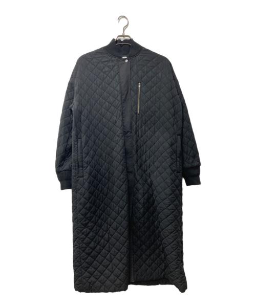 GENE HEAVENS（ジーンヘブンズ）GENE HEAVENS (ジーンヘブンズ) スモールキルテッドミリタリーロングコート ブラック サイズ:Ｍの古着・服飾アイテム