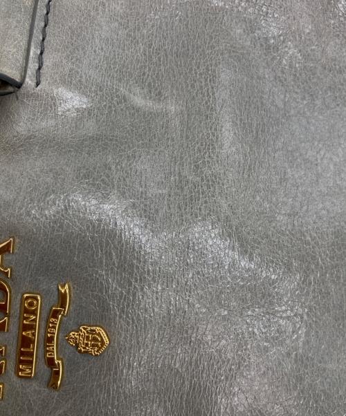 PRADA（プラダ）PRADA (プラダ) トートバッグ/2WAYトートバッグ/VITELLO SHINE グレーの古着・服飾アイテム