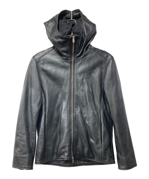 UNITED TOKYO（ユナイテッドトーキョー）UNITED TOKYO (ユナイテッドトーキョー) ラムレザーハイネックフードブルゾン ブラック サイズ:SIZE2の古着・服飾アイテム