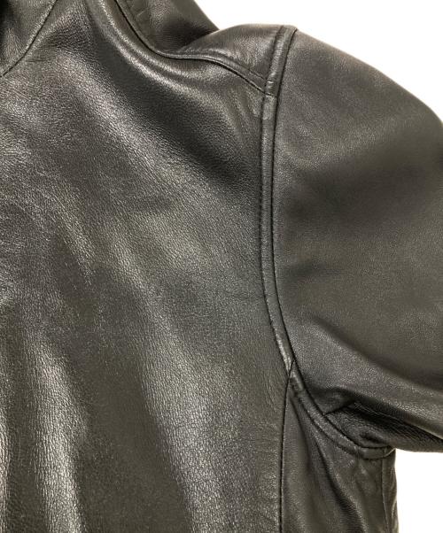 UNITED TOKYO（ユナイテッドトーキョー）UNITED TOKYO (ユナイテッドトーキョー) ラムレザーハイネックフードブルゾン ブラック サイズ:SIZE2の古着・服飾アイテム