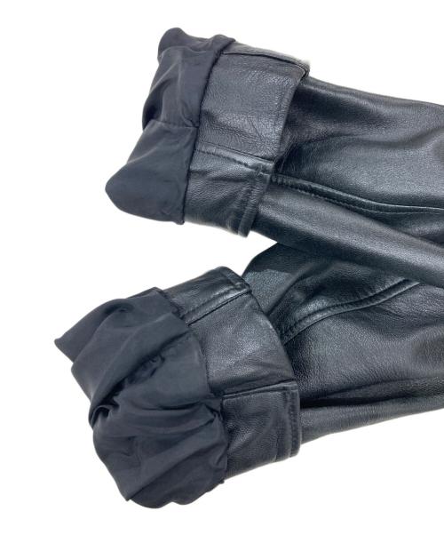 UNITED TOKYO（ユナイテッドトーキョー）UNITED TOKYO (ユナイテッドトーキョー) ラムレザーハイネックフードブルゾン ブラック サイズ:SIZE2の古着・服飾アイテム