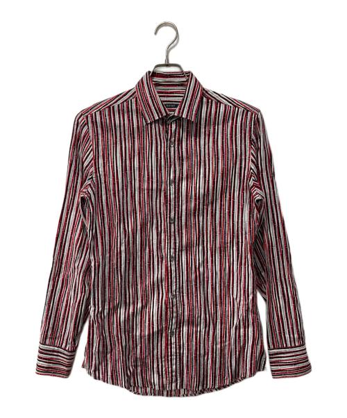 GUCCI（グッチ）GUCCI (グッチ) ストライプシャツ レッド サイズ: 38/15の古着・服飾アイテム
