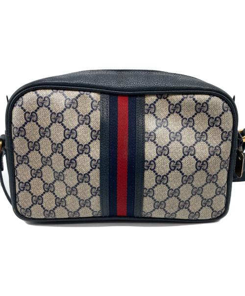 GUCCI（グッチ）GUCCI (グッチ) ショルダーバッグ/インターロッキングGワンショルダー ネイビーの古着・服飾アイテム
