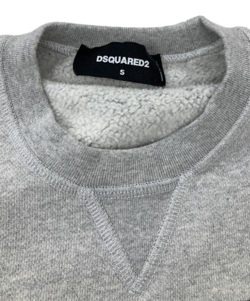 DSQUARED2（ディースクエアード）DSQUARED2 (ディースクエアード) プリントスウェット グレー サイズ:Sの古着・服飾アイテム