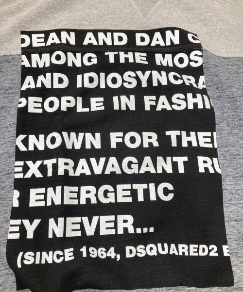 DSQUARED2（ディースクエアード）DSQUARED2 (ディースクエアード) プリントスウェット グレー サイズ:Sの古着・服飾アイテム