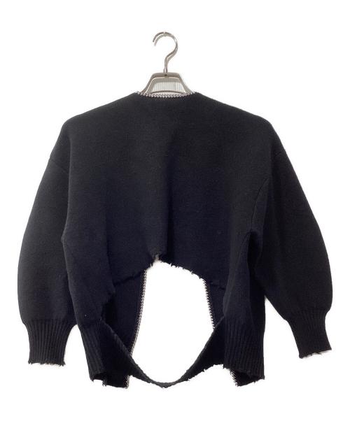 ALEXANDER WANG（アレキサンダー・ワン）ALEXANDER WANG (アレキサンダー・ワン) ウールカシミヤチェーンディティールニットカーディガン ブラック サイズ:XSの古着・服飾アイテム