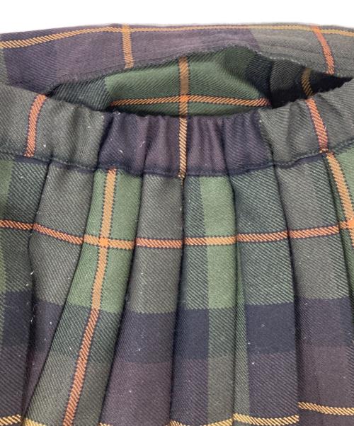 O'NEIL OF DUBLIN（オニール オブ ダブリン）O'NEIL OF DUBLIN (オニール オブ ダブリン) ウールチェックラップスカート ブラウン×グリーン サイズ:40の古着・服飾アイテム