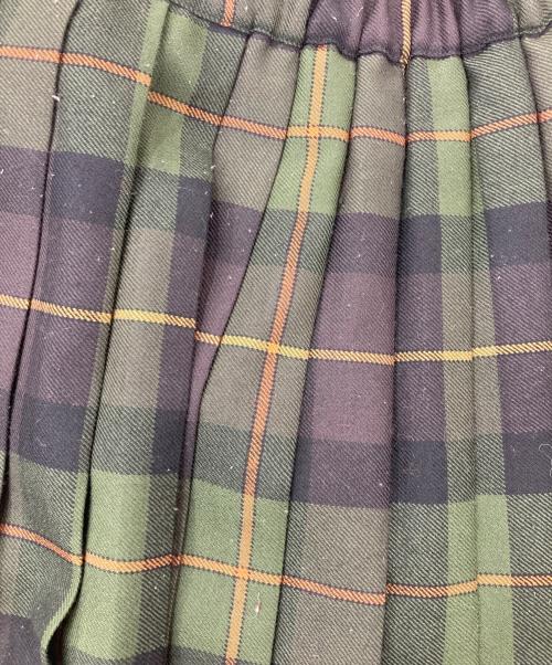 O'NEIL OF DUBLIN（オニール オブ ダブリン）O'NEIL OF DUBLIN (オニール オブ ダブリン) ウールチェックラップスカート ブラウン×グリーン サイズ:40の古着・服飾アイテム