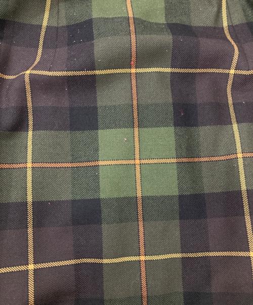 O'NEIL OF DUBLIN（オニール オブ ダブリン）O'NEIL OF DUBLIN (オニール オブ ダブリン) ウールチェックラップスカート ブラウン×グリーン サイズ:40の古着・服飾アイテム