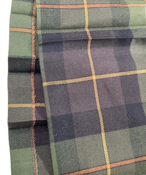 O'NEIL OF DUBLIN（オニール オブ ダブリン）O'NEIL OF DUBLIN (オニール オブ ダブリン) ウールチェックラップスカート ブラウン×グリーン サイズ:40の古着・服飾アイテム