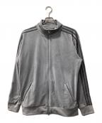 adidasアディダス）の古着「ベロア トラックジャケット」｜グレー