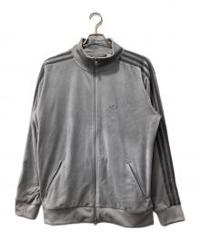 adidas（アディダス）の古着「ベロア トラックジャケット」｜グレー