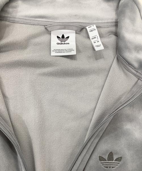 adidas（アディダス）adidas (アディダス) ベロア トラックジャケット グレー サイズ:Sの古着・服飾アイテム