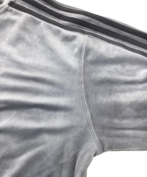 adidas（アディダス）adidas (アディダス) ベロア トラックジャケット グレー サイズ:Sの古着・服飾アイテム