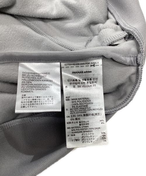adidas（アディダス）adidas (アディダス) ベロア トラックジャケット グレー サイズ:Sの古着・服飾アイテム