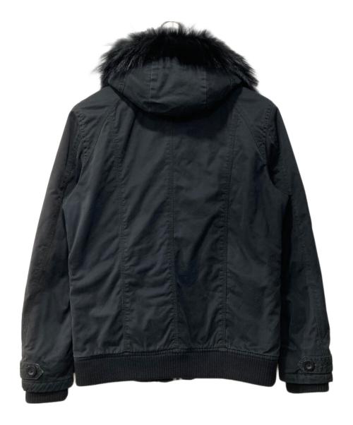 BURBERRY BLACK LABEL（バーバリーブラックレーベル）BURBERRY BLACK LABEL (バーバリーブラックレーベル) ファー付きジャケット ブラック サイズ:Lの古着・服飾アイテム