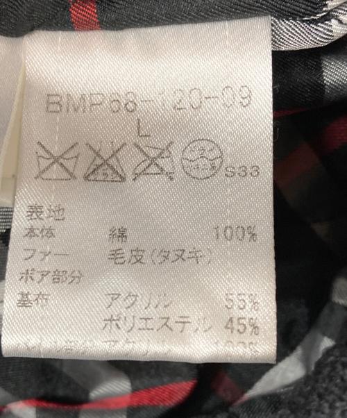 BURBERRY BLACK LABEL（バーバリーブラックレーベル）BURBERRY BLACK LABEL (バーバリーブラックレーベル) ファー付きジャケット ブラック サイズ:Lの古着・服飾アイテム
