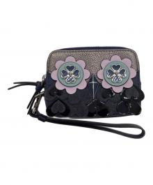 Kate Spade（ケイトスペード）の古着「フクロウモチーフミニポーチ」｜ネイビー