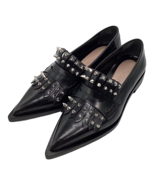 ALEXANDER McQUEEN（アレキサンダーマックイーン）ALEXANDER McQUEEN (アレキサンダーマックイーン) スタッズローファー ブラック サイズ:36の古着・服飾アイテム