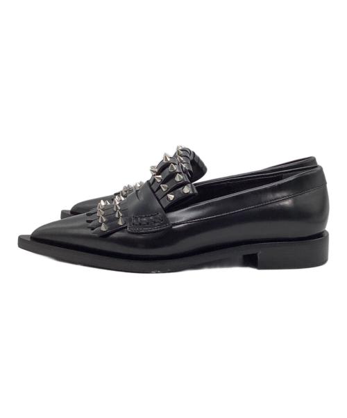 ALEXANDER McQUEEN（アレキサンダーマックイーン）ALEXANDER McQUEEN (アレキサンダーマックイーン) スタッズローファー ブラック サイズ:36の古着・服飾アイテム
