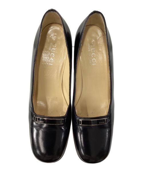 GUCCI（グッチ）GUCCI (グッチ) ヒールパンプス ブラック サイズ:38の古着・服飾アイテム