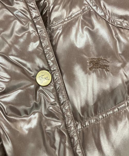BURBERRY BLUE LABEL（バーバリー ブルー レーベル）BURBERRY BLUE LABEL (バーバリー ブルー レーベル) ダウンコート ブラウン サイズ:38の古着・服飾アイテム