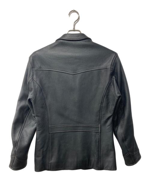 THE FLAT HEAD（ザ・フラットヘッド）THE FLAT HEAD (ザ・フラットヘッド) レザージャケット ブラック サイズ:38の古着・服飾アイテム