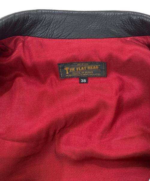 THE FLAT HEAD（ザ・フラットヘッド）THE FLAT HEAD (ザ・フラットヘッド) レザージャケット ブラック サイズ:38の古着・服飾アイテム