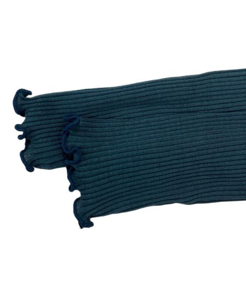 hakuji（ハクジ）hakuji (ハクジ) Wool rib H/N PO/ウールリブハイネックプルオーバー グリーン サイズ:Fの古着・服飾アイテム