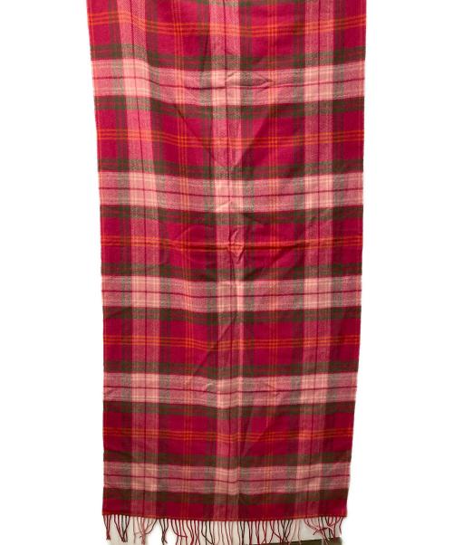 josh scott（ジョシュ・スコット）josh scott (ジョシュ・スコット) チェックストール レッドの古着・服飾アイテム