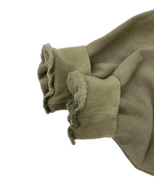 wenzday（ウェンズデイ）wenzday (ウェンズデイ) CREW NECK SWEAT SHIRT/スウェット オリーブ サイズ:表記なしの古着・服飾アイテム