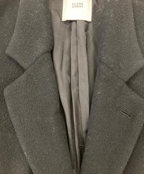CLANE HOMME（クラネ オム）CLANE HOMME (クラネ オム) オーバーチェスターコート ブラック サイズ:1の古着・服飾アイテム