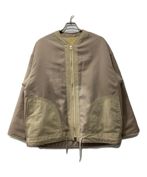 PUBLIC TOKYO（パブリックトウキョウ）PUBLIC TOKYO (パブリックトウキョウ) リバーシブルジップアップブルゾン ベージュ サイズ:1の古着・服飾アイテム