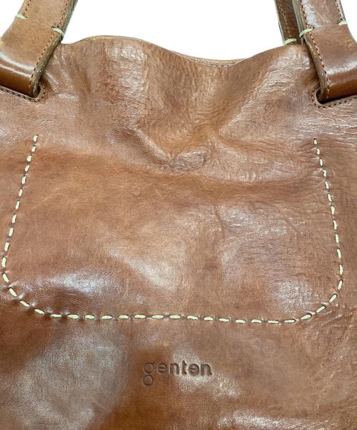 genten（ゲンテン）genten (ゲンテン) トートバッグ ブラウンの古着・服飾アイテム