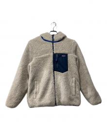 Patagonia（パタゴニア）の古着「Boys' Reversible Ready Freddy Hoody」｜ホワイト×ネイビー