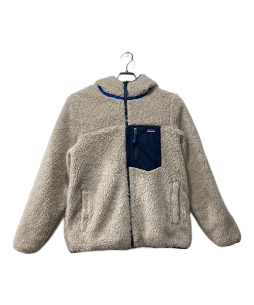 Patagonia（パタゴニア）Patagonia (パタゴニア) Boys' Reversible Ready Freddy Hoody ホワイト×ネイビー サイズ:KID'S　XXLの古着・服飾アイテム
