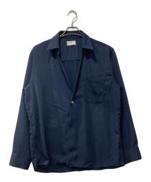 kooi（コーイ）の古着「ONE BUTTON SHIRT -WASHABLE WOOL-」｜ネイビー