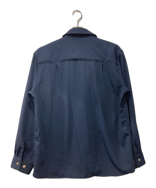 kooi（コーイ）KOOI (コーイ) ONE BUTTON SHIRT -WASHABLE WOOL- ネイビー サイズ:2の古着・服飾アイテム