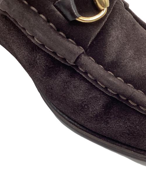 GUCCI（グッチ）GUCCI (グッチ) スウェードビットローファー ブラウン サイズ:SIZE37Ｃの古着・服飾アイテム