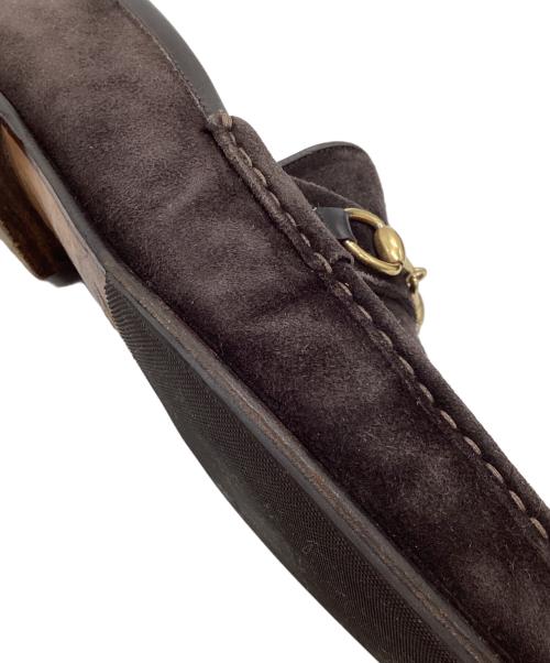 GUCCI（グッチ）GUCCI (グッチ) スウェードビットローファー ブラウン サイズ:SIZE37Ｃの古着・服飾アイテム