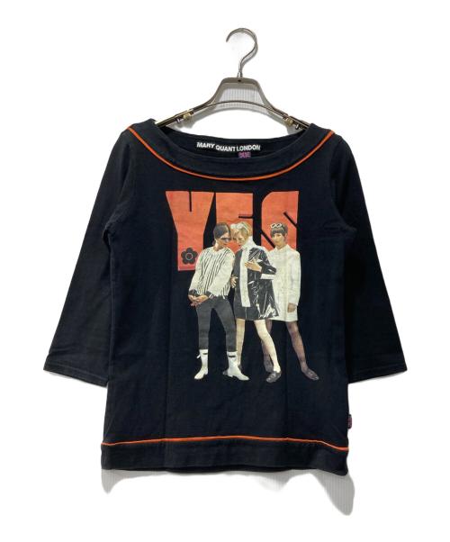 MARY QUANT（マリークヮント）MARY QUANT (マリークヮント) カットソー ブラック サイズ:Mの古着・服飾アイテム