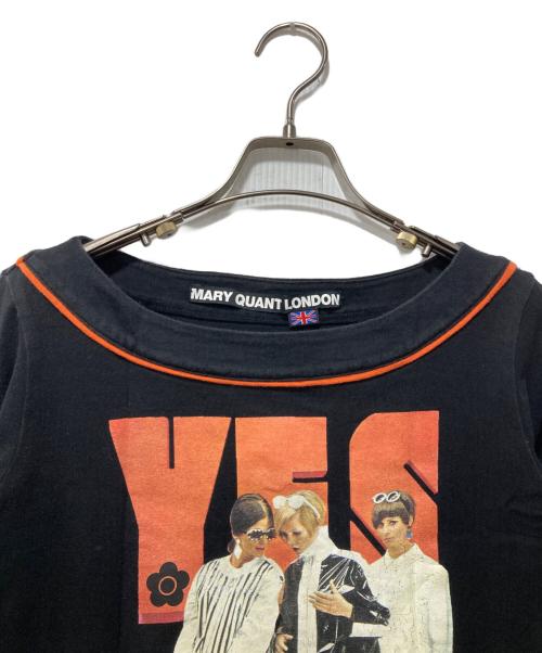 MARY QUANT（マリークヮント）MARY QUANT (マリークヮント) カットソー ブラック サイズ:Mの古着・服飾アイテム