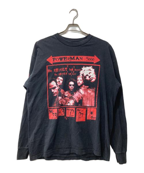 POWERMAN 5000（パワーマン5000）POWERMAN 5000 (パワーマン5000) ロングスリーブカットソー ブラック サイズ:XLの古着・服飾アイテム