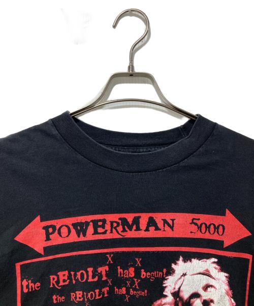POWERMAN 5000（パワーマン5000）POWERMAN 5000 (パワーマン5000) ロングスリーブカットソー ブラック サイズ:XLの古着・服飾アイテム