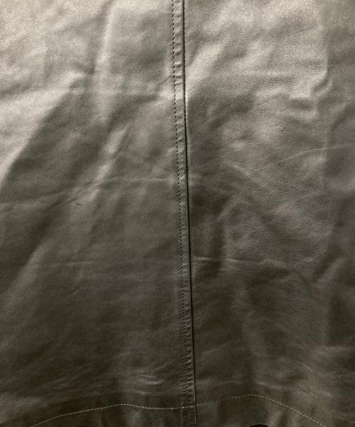 COMME des GARCONS JUNYA WATANABE MAN（コム デ ギャルソン ジュンヤ ワタナベ マン）COMME des GARCONS JUNYA WATANABE MAN (コム デ ギャルソン ジュンヤ ワタナベ マン) レザーダッフルコート ブラック サイズ:Sの古着・服飾アイテム