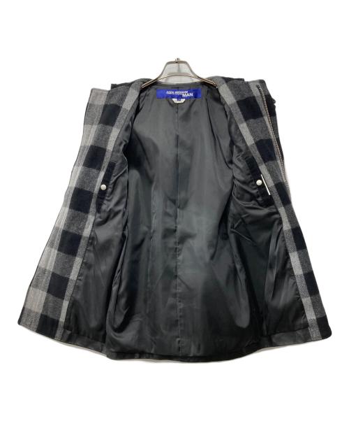 COMME des GARCONS JUNYA WATANABE MAN（コム デ ギャルソン ジュンヤ ワタナベ マン）COMME des GARCONS JUNYA WATANABE MAN (コム デ ギャルソン ジュンヤ ワタナベ マン) レザーダッフルコート ブラック サイズ:Sの古着・服飾アイテム